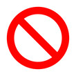 sign icon  no - symbol stop 