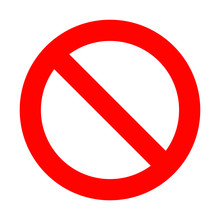 Sign Icon  No - Symbol Stop 