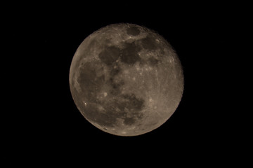 Full moon on isolated background