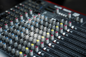 sockets and plugs of musical equipment