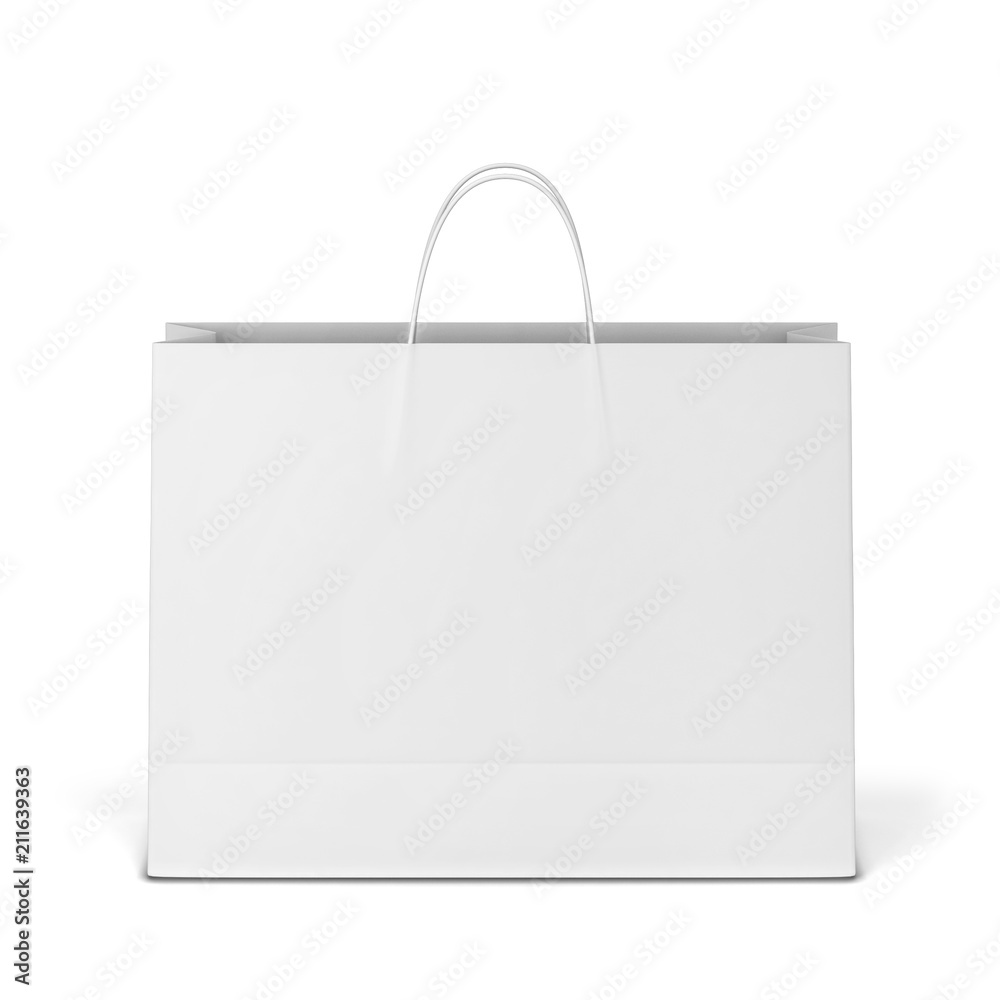 Blank shopping bag mockup Stock Illustration | Adobe Stock