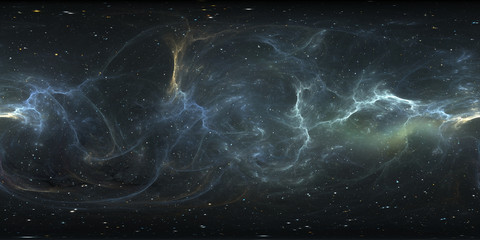 Wall Mural - virtual reality stellar system and nebula. panorama, environment 360 hdri map. equirectangular proje