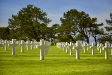 The American Cemetery In Colleville-sur-Mer Is The Burial Place Of 9387 American Soldiers Who Fell During The Battle Of Normandy