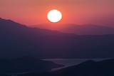 Fototapeta Zachód słońca - Sunset twilight sea