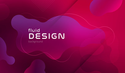 Wall Mural - Colorful geometric background pattern. Fluid shapes composition with trendy gradients. Eps10 vector.