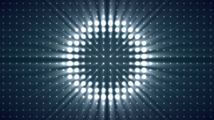 Aufkleber - Light seamless background. Circle Bulb Lights Room Animation Background. Bright floodlights turning on and off
