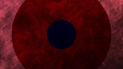 Aufkleber - Metal structured Circles From Middle Flat Transition. Abstract background in flat style with animation of metal structured circles. Circle Radius Flat Transition