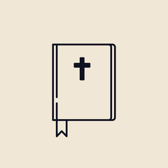 Sticker - Illustration of a Christian bible