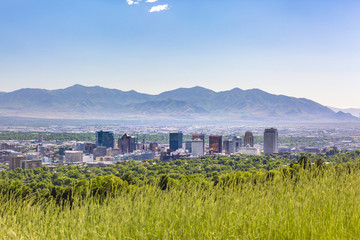 Wall Mural - Salt Lake City Views with downtown mountains