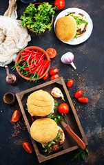 Canvas Print - burgers