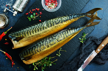 Canvas Print - smoked fish