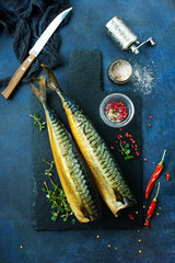 Canvas Print - smoked fish