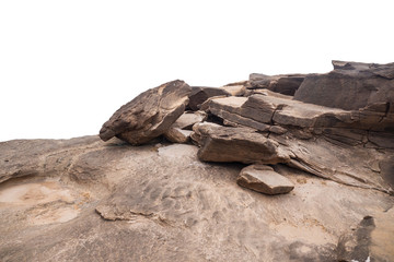 Wall Mural - rock isolated on white background