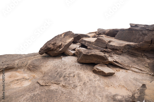 Fototapeta rock isolated on white background