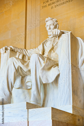 Fotografia Washington, USA, Monument for Abraham Lincoln.
