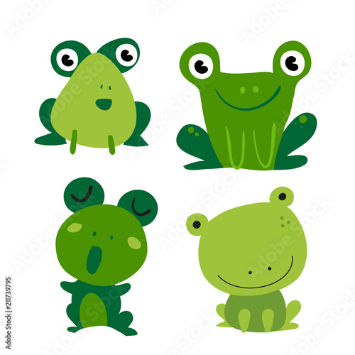 Photographie frogs vector collection design