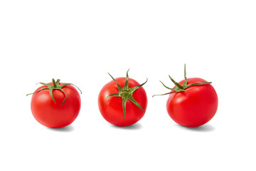 Wall Mural - Tomatoes isolated on white