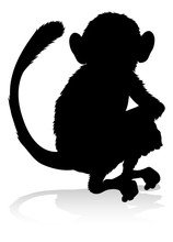 Monkey Animal Silhouette
