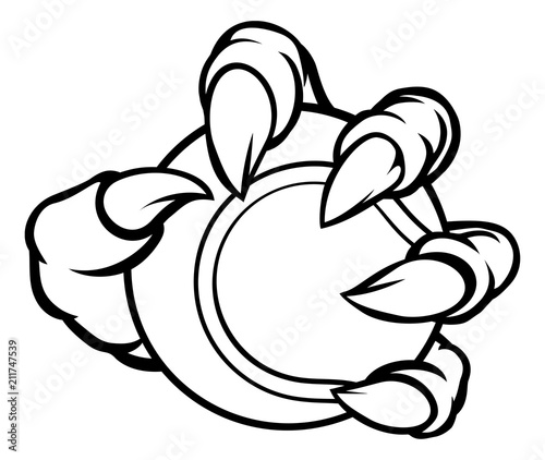 Monster or animal claw hold...