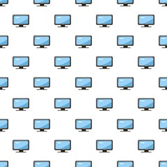 Poster - Monitor pattern seamless repeat in cartoon style vector illustration