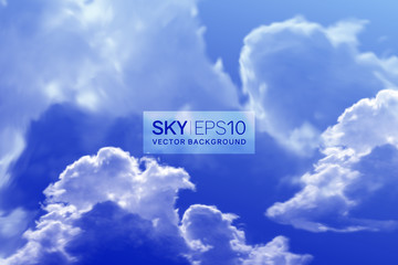 Wall Mural - realistic blue sky