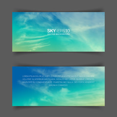 Wall Mural - realistic turquoise-yellow sky