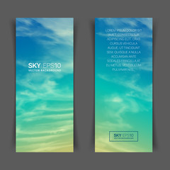 Wall Mural - realistic turquoise-yellow sky