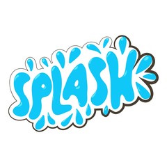 Wall Mural - Splash sound effect icon. Cartoon illustration of splash sound effect vector icon for web design