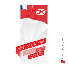 Wall Mural - Vector abstract banner template for Wallis and Futuna.