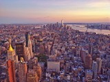 Fototapeta  - aerial lower Manhattan