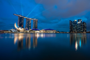 Wall Mural - Singapore Marina Bay skyline.