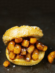 Wall Mural - traditional english chip butty sandwich