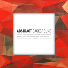 Wall Mural - Polygonal background with abstract multicolored mosaic. Vector