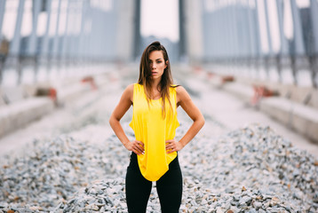 Wall Mural - Fitness woman