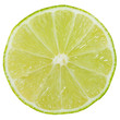 Limette Limone Frucht geschnitten Hälfte Freisteller freigestellt isoliert