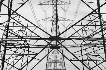 Poster - electric poles and frames