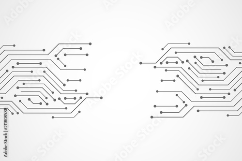 Fotografía Abstract Technology Background , circuit board with copy space