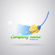 Cleaning service company logo