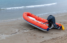 Lifeboat On The Beach