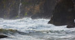 Powerful waves, Cape Meares, Tillamook County, Oregon