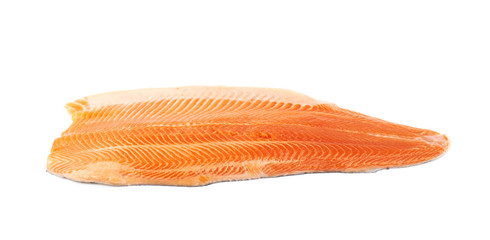 Wall Mural - Raw salmon fillet fish isolated