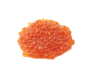 Wall Mural - Pile of red caviar isolated