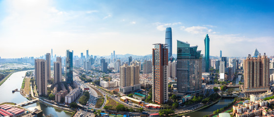 Shenzhen skyline panorama