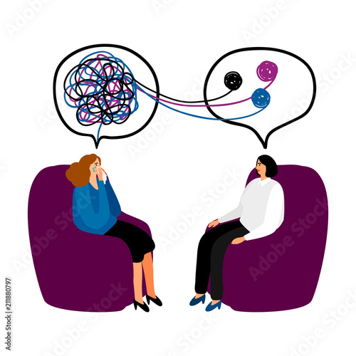 Fotografía Psychotherapy concept illustration