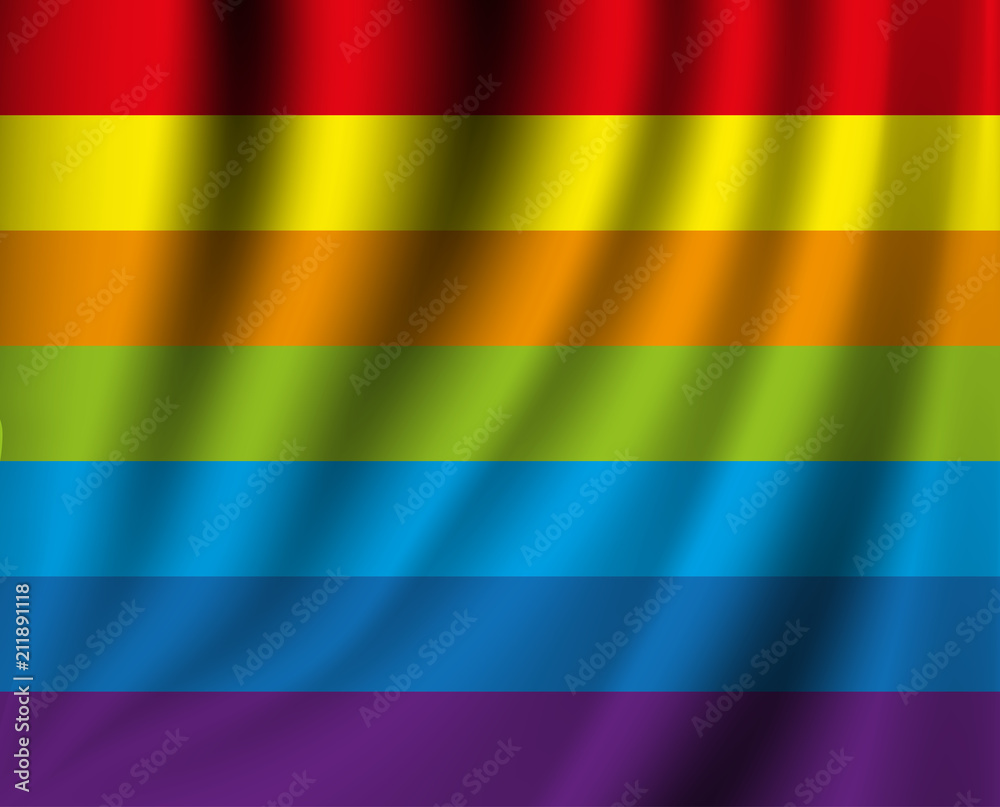Vector rainbow flag. LGBT pride flag Stock Vector | Adobe Stock, image size:1000x807