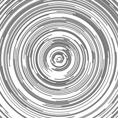 Poster - Grey abstract circular background - vector graphic design from half circles