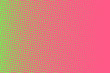 © annagolant - Pink-green halftone background. Digital gradient. Abstract backdrop with circles, point, dots.