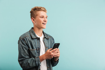 Canvas Print - Portrait of a smiling casual teenage boy