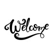 © Drekhann - Welcome typography poster. Vector vintage lettering calligraphy.
