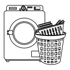 Wall Mural - wash machine laundry service vector illustration design